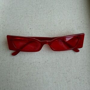 Red Cat-Eye Sunglasses